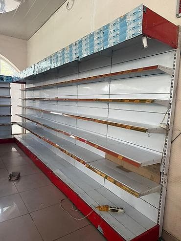 dəmir rəf: Mağaza üçün metal ticarət rəfləri - Modul konstruksiya: yan-yana — 3