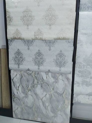 xalça şəkli çəkmək: Divarlar üçün boz rəngli, dairəvi xətlər və tor şəklində dizaynı olan — 7