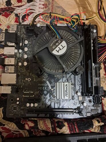 Настольные ПК и рабочие станции: Материнская плата ASRock H410M, Б/у — 3