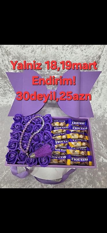 Hədiyyə qutusu, rəng - Bənövşəyi lalafo.az -da Hədiyyə qutusu, rəng - Bənövşəyi