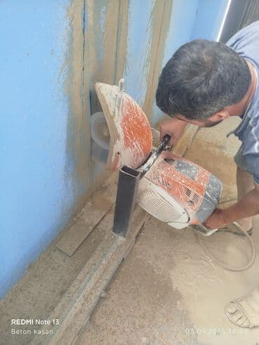 islenmis qapi pencere: #Betonkesme #betondeşmə Beton kubik kərpic - dən kəsim deşim — 8