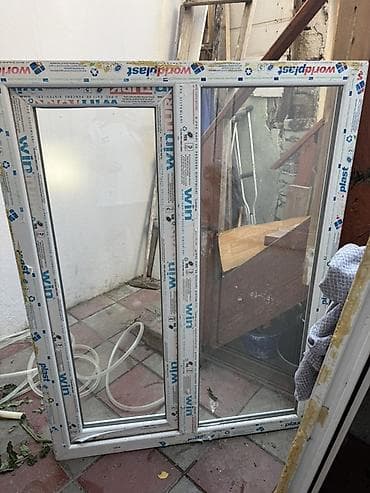 seif qapi: Məhsul: 2 ədəd qapı dəsti 1) Taxta şüşəli qapı - Material: təbii ağac — 5