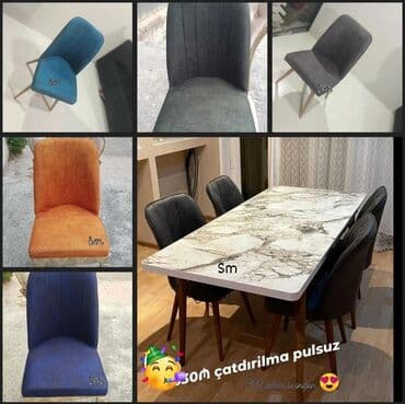 metbex ucun kunc divan: Masa ve oturacaqlar stol stullar her reng qonaq otaqi mebeli — 1