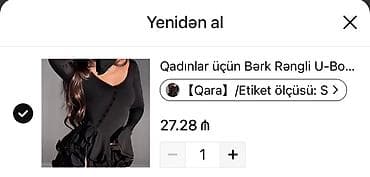 koja etek: Qadınlar üçün qara don,temudan 28 manata alınıbdı,heç — 4