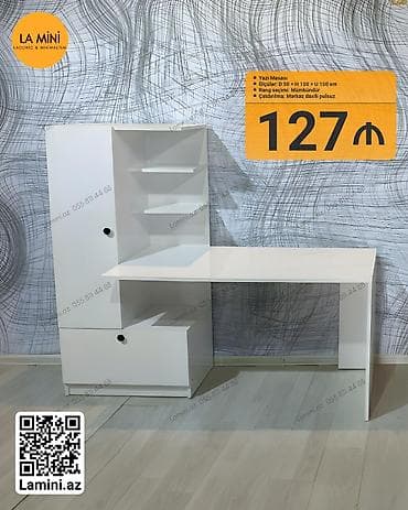 ev kinotiyatri: Yazı masası – LA MINI - Ölçülər: D 50 × H 150 × U 150 sm - Rəng — 1