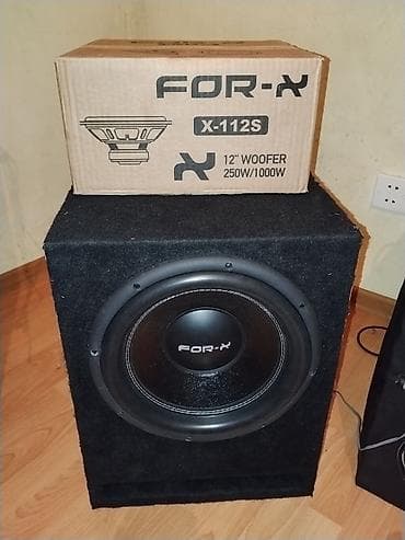 Maqnitofonlar: FOR-X X-112S subvufer - Ölçü: 12 düym (30 sm) woofer - Güc: 250W RMS — 2