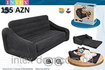 sofa: Надувной диван-трансформер intex 68566, 231 х 193 х 71 см. Весьма — 3