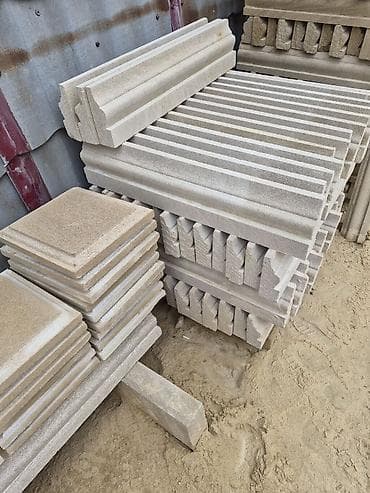 sade darvaza sekilleri: Təbii daş üzlük plitələri - Material: Qumdaşı (təbii daş), açıq — 6