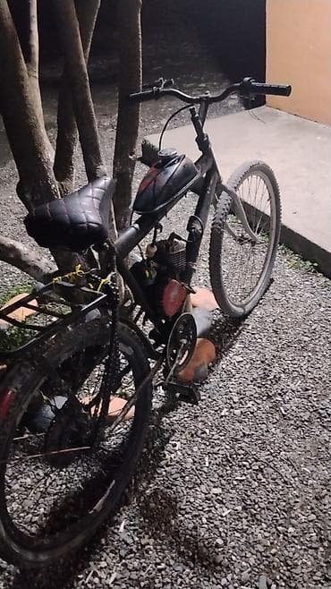 Benzin mühərrikli velosiped - Velosiped üzərinə quraşdırılmış