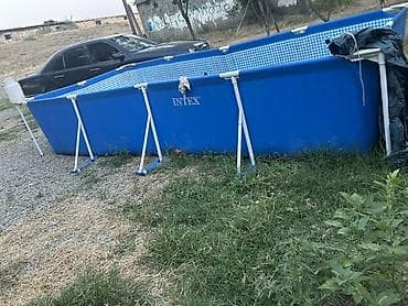 meta eynək: Intex karkaslı hovuz hovuz 7 ton yarım su tutur 90 sm dərinliyi var 5 — 2