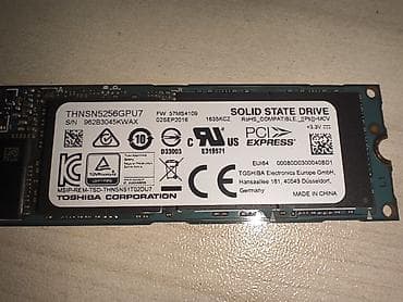 Kompüter və noutbuk aksesuarları: Daxili SSD disk Toshiba, 256 GB, M.2, İşlənmiş — 3