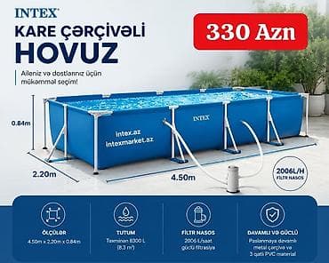 Hovuzlar: Yeni Şişmə hovuz Intex, 4.1 - 5 m, 3501 - 4000 l — 4