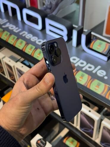 iphone 15 divar kağızları: IPhone 14 Pro, 128 GB, Deep Purple, Simsiz şarj — 6
