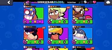 destler: Brawl Stars hesabı – yüksək səviyyəli, güclü tərkib - Kupa: 42,412 — 7