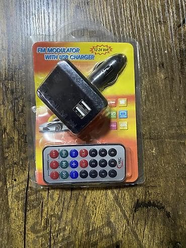 Avtomobil üçün FM modulyator və USB şarj cihazı - 12–24V avtomobil