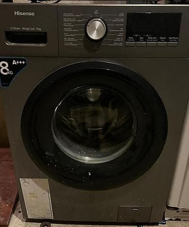 masin malyari: Hisense ön yükləməli paltaryuyan maşın - Tutum: 8 kq (A+++ enerji — 1