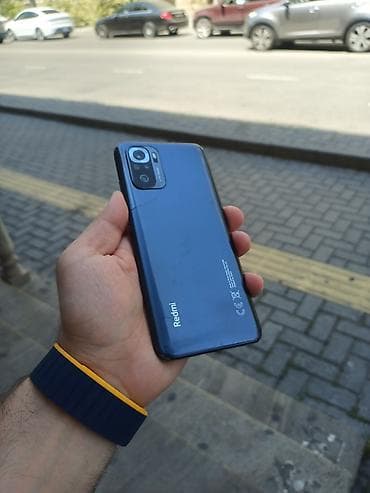 infinix telefon: Redmi Note 10S, 128 GB, rəng - Boz, Sensor, Barmaq izi, Simsiz şarj — 1