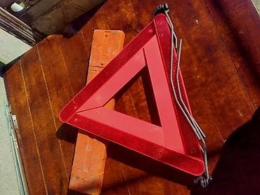 duqa baqaj: Avtomobil üçün fövqəladə xəbərdarlıq üçbucağı - Parlaq qırmızı — 1