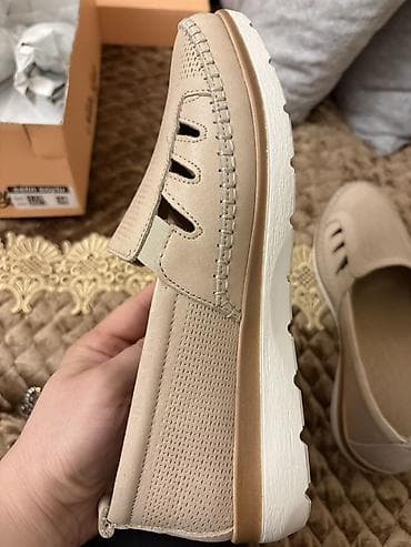 Мокасины и лоферы: Размер: 38, цвет - Бежевый, Новый — 3