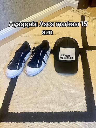 Asos markalı ayaqqabı - Rəng: tünd göy/qara üst hissə, ağ rezin — 1