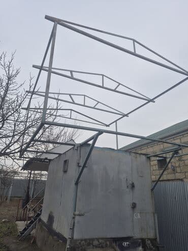 divar saat sekilleri: Metal karkaslı kölgəlik/üst örtük konstruksiyası - Material — 8