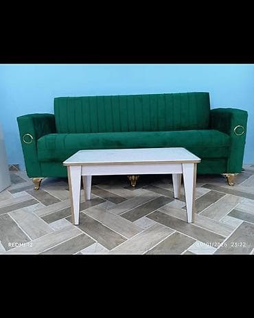 stol piknik: Divan +jurnal masasi birlikde satilir. Qiymet 90 Azn . Unvan Yeni — 1