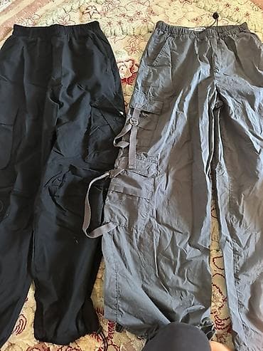 Unisex yüngül parça şalvarlar S razmerdi – 2 ədəd dəst - Rənglər: qara
