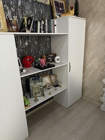 kiçik dolab: Ağ rəngli şkaf-modul - Dizayn: Minimalist, düz xətli, ağ korpus və — 5