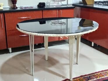 tenis masasi satilir: Mətbəx masası, İşlənmiş, Açılmayan, Şüşə, Yumru masa — 1