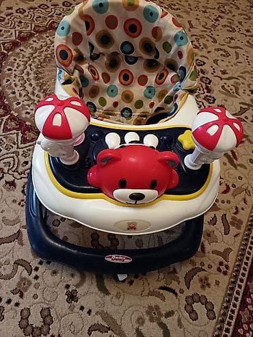 Uşaq gəzdirəci (Baby baby brendi) - Rənglər: ağ/nəvı göy korpus — 3