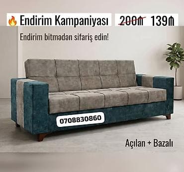 divan ustu: Di̇van-kravat, Yeni, Açılan, Bazalı, Parça, Ödənişli çatdırılma — 2