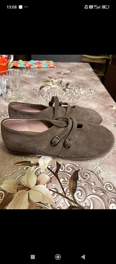Женская обувь: Qəhvəyi rəngli qadın ayaqqabısı – DYD LAM - Material: yumşaq süet — 2