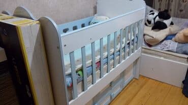 genc qiz otagi mebelleri: İkinəfərlik çarpayı, Dolab — 1