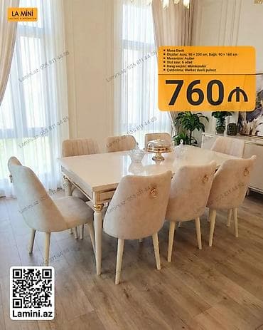 stulla: Masa Dəsti - Masa ölçüləri: açıq 90 × 200 sm, bağlı 90 × 160 sm - — 1