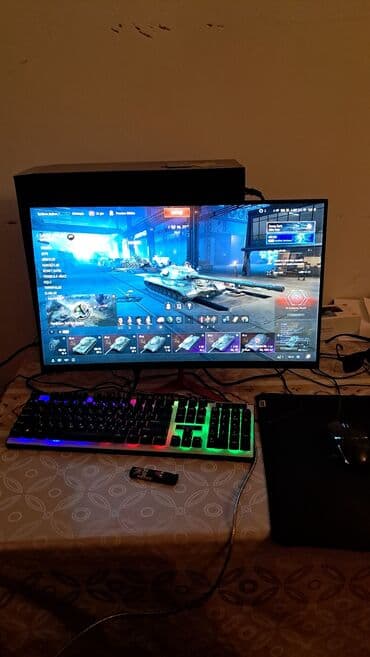 gamemax optical g510: Gaming kompüter seti Komplektdə: - Sistem bloku (qara korpus) - 23.8 — 2