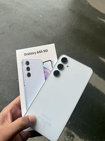 telfonlar samsung: Samsung Galaxy A55, rəng - Ağ — 1