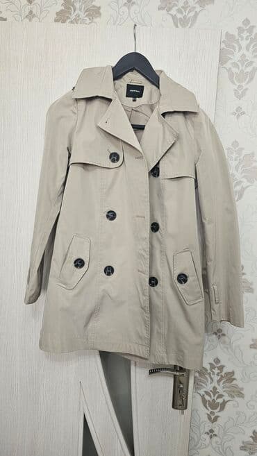 trençkot: Plaş, S, rəng - Bej — 1