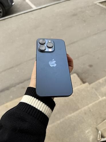 alfa: IPhone 15 Pro, 512 GB, Blue Titanium, Barmaq izi, Face ID — 3