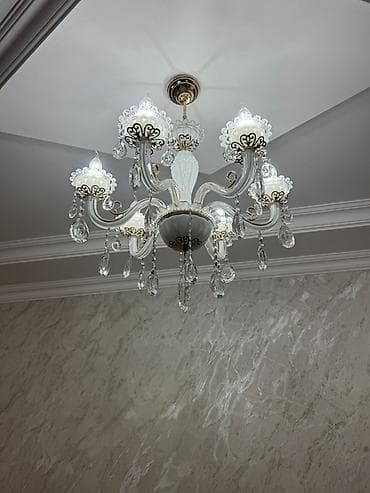Çılçıraq, 6 lampa, Şüşə