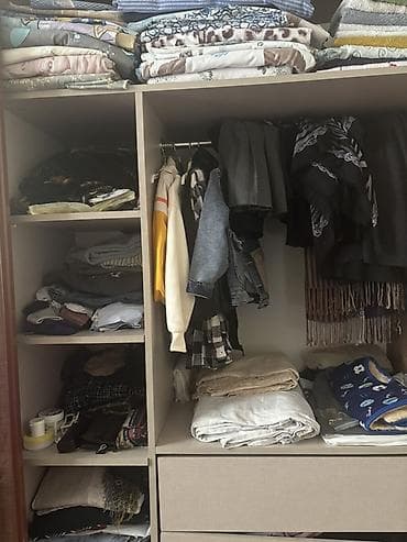 taxta tavan: 2 qapılı, Güzgülü, Qəhvəyi, Taxta, Kupe, Düz dolab — 4