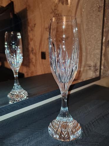 neman xrustal: Baccarat kristal bokal dəsti - Brend: Baccarat France istesali — 9