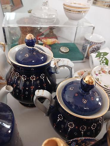 cay dəsmali: İşlənmiş, rəng - Göy, Çaydan, Farfor, Azərbaycan — 2