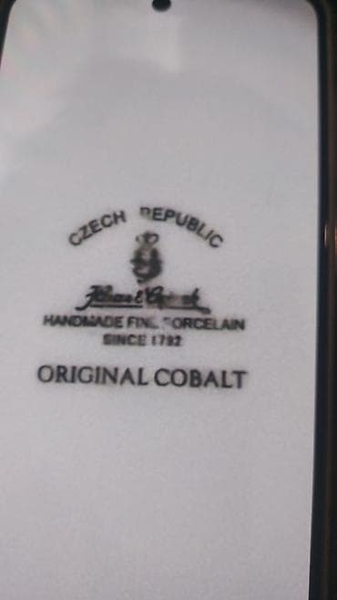 Искусство и коллекционирование: Çexiya istehsalı bəzək boşqabı – “Original Cobalt” 18 ədəd boşqab - — 2