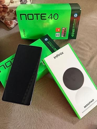 2 ci el tv: Infinix Note 40, 256 GB, rəng - Qızılı, Düyməli, Sensor, Simsiz şarj — 2