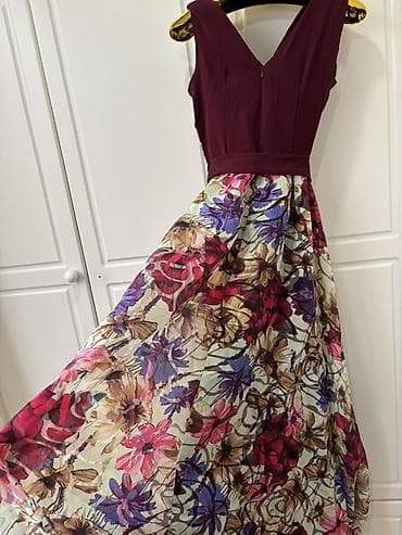 yun donlar: Qırmızı ziyafət/libas - Zərif tünd qırmızı rəngdə uzun ziyafət/libas — 10