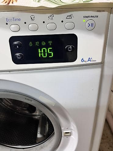 işlenmiş paltaryuyanlar: Paltaryuyan maşın Indesit, 6 kq, İşlənmiş, Avtomat, Qurutma var, Kredit yoxdur, Ünvandan götürmə — 3