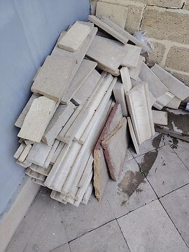 Daş (beton/şagəl) bordür və dekorativ kənar elementləri dəsti - — 2