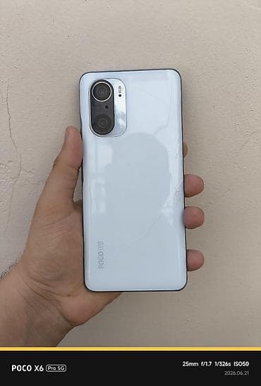 poco c61: Poco F3, 256 GB, rəng - Gümüşü, Sensor — 5