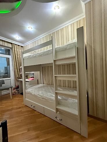 Oğlan və qız üçün, Çarpayı, Matras ilə, Siyirməli, Taxta — 2