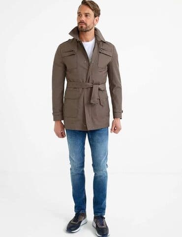 Pencəklər: Тренчкот бренда Cacharel премиального качества, цвета хаки. Размер S — 2